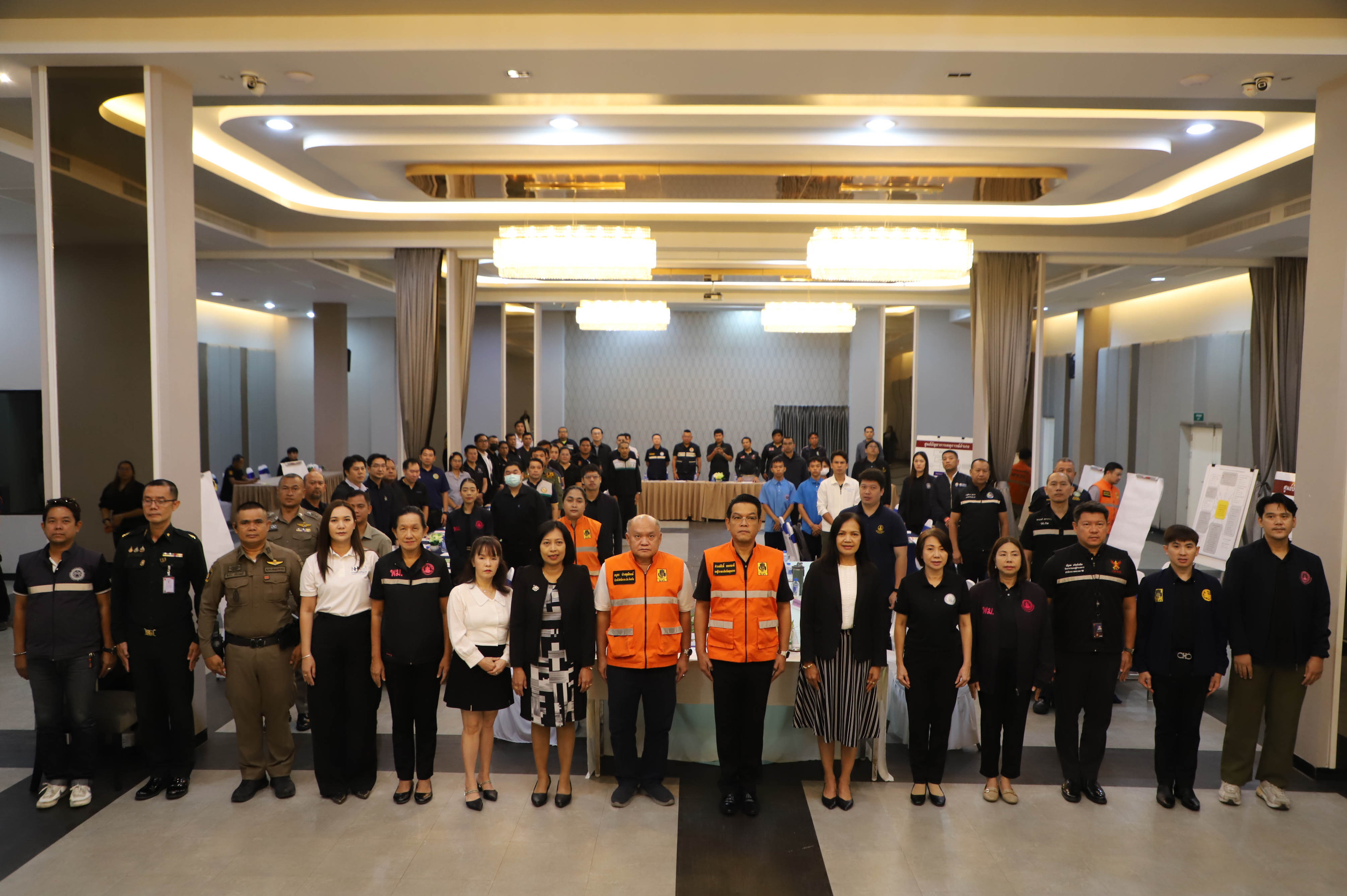 จังหวัดสมุทรสาครฝึกซ้อมศูนย์บัญชาการเหตุการณ์ กรณีเกิดอัคคีภัย รวมทั้งการช่วยเหลือผู้ประสบภัยและกลุ่มเปราะบาง ในรูปแบบการฝึกซ้อมบนโต๊ะ